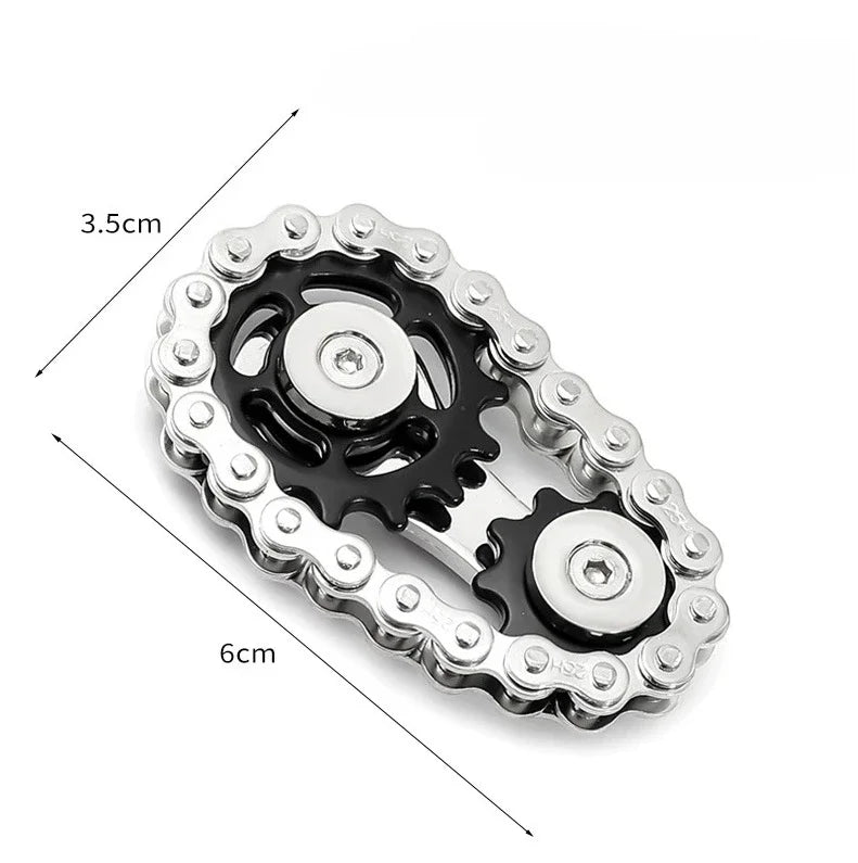 Metal Bicycle Chain Fidget Spinner
