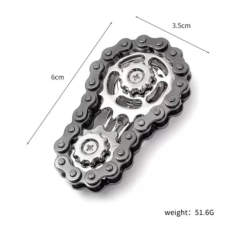 Metal Bicycle Chain Fidget Spinner