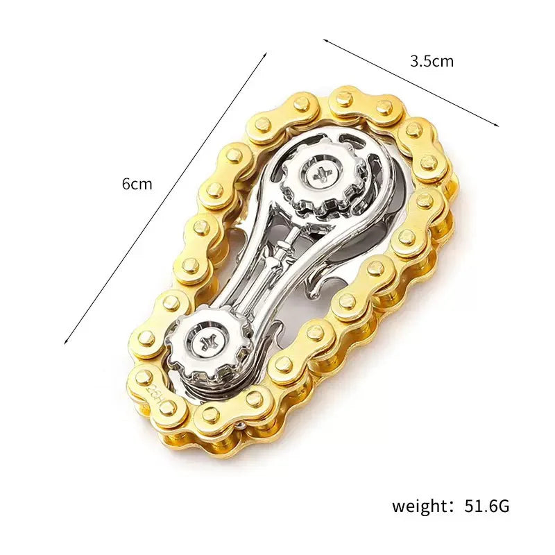Metal Bicycle Chain Fidget Spinner