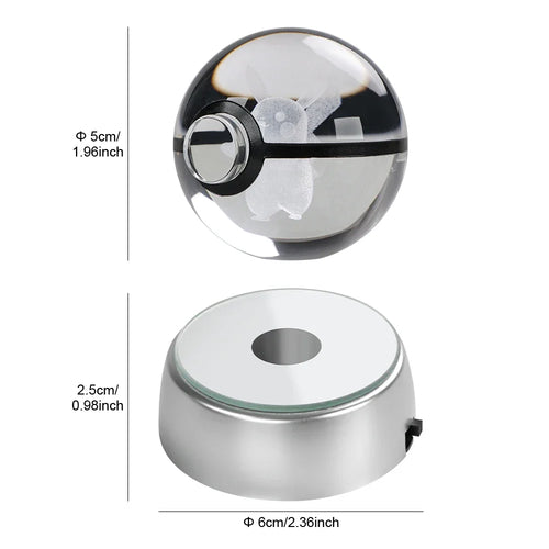 3D Crystal Pocket monster Ball