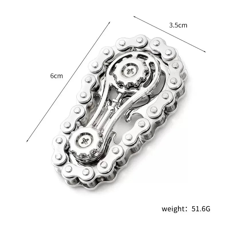 Metal Bicycle Chain Fidget Spinner
